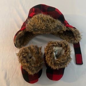 Indigo Baby Hat and Booties